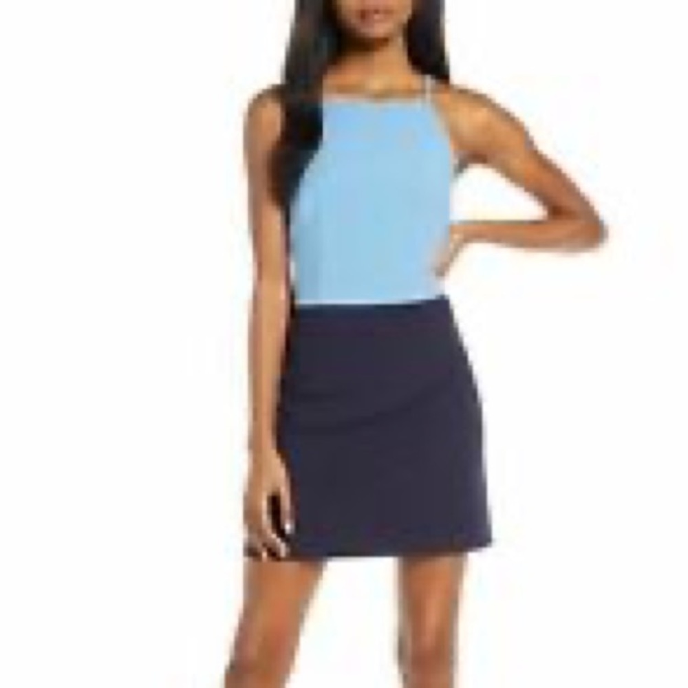 Blue French Connection Mini Dress